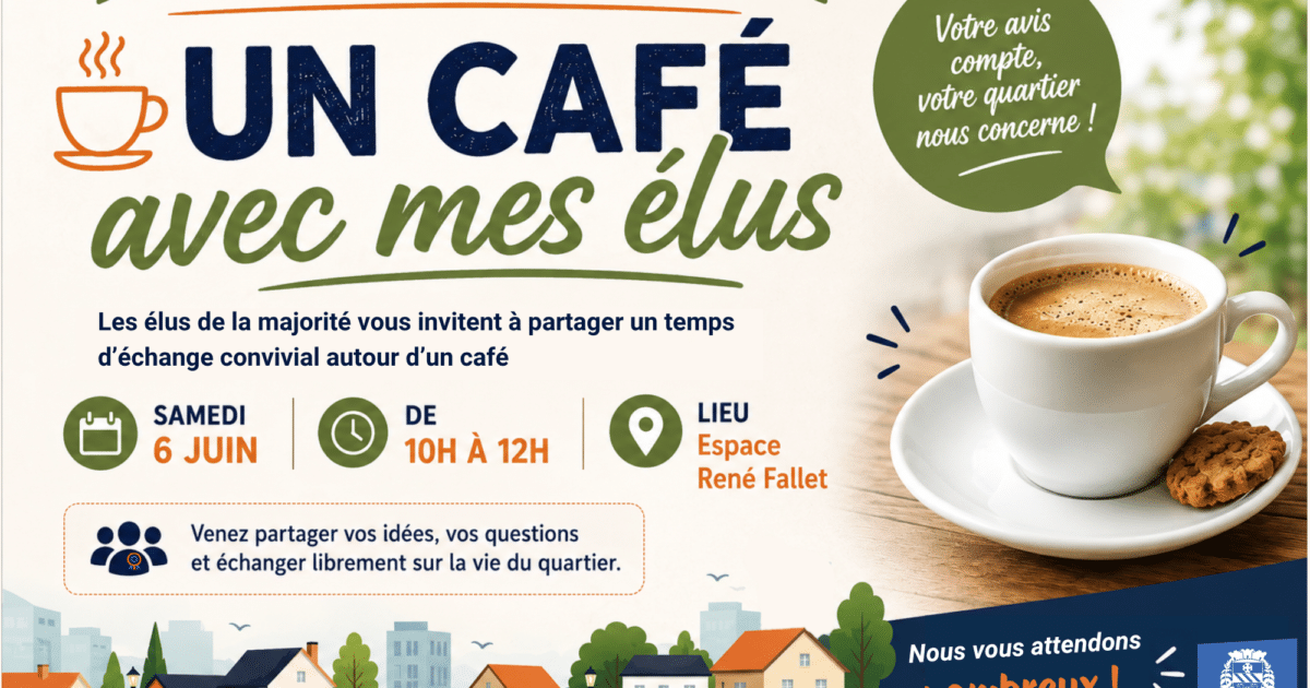 Un café avec mes élus - Site officiel de la Ville de Crosne